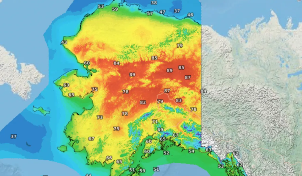 Alaska emite señal de calor por primera vez en la historia