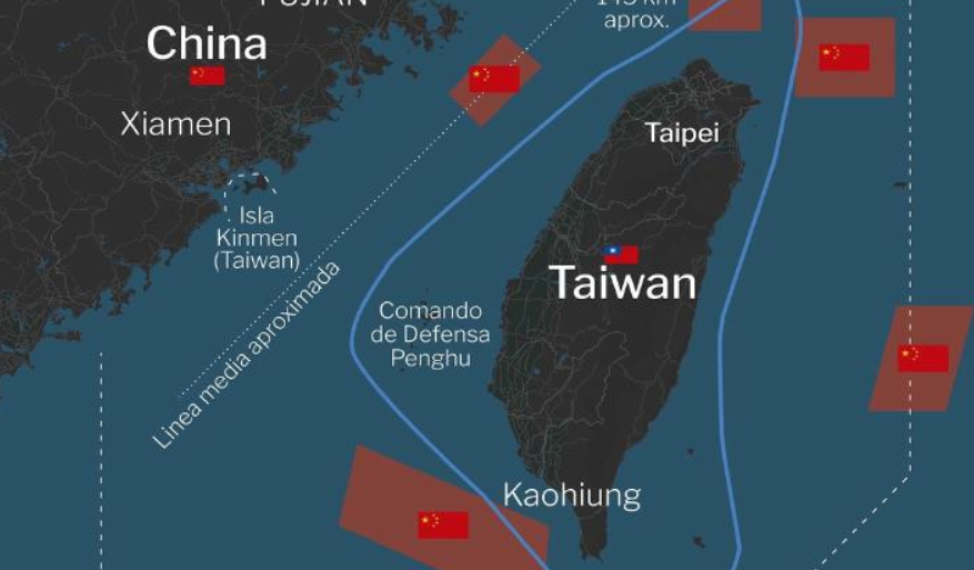 La tensión se incrementa en el estrecho de Taiwán
