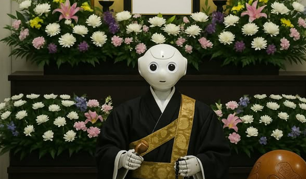 En Japón hay un robot sacerdote que se encarga de dirigir funerales