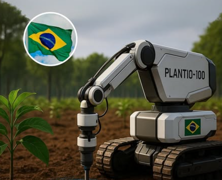 Brasil crea un robot para plantar árboles y así poder reforestar