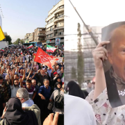 Manifestaciones en Teherán contra Donald Trump y sus ataques a Irán