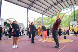 Ciudadanos y autoridades participan activamente en actividades del programa, demostrando que Yucatecos unidos construyen la paz a través de entornos comunitarios saludables.