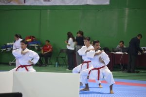 Jóvenes talentos de todo México demostraron su destreza en kata y kumite, luego de que arrancó el Karate en la Olimpiada Nacional en Yucatán.