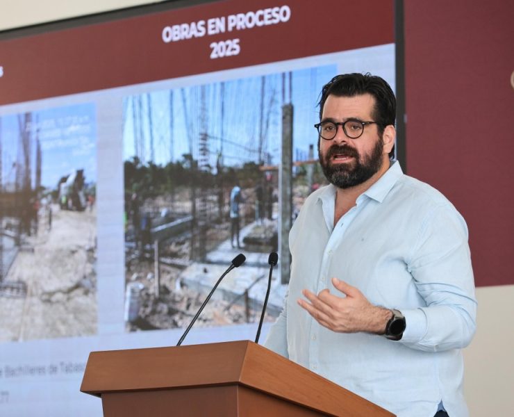 obras públicas en el primer semestre de 2025 en Tabasco