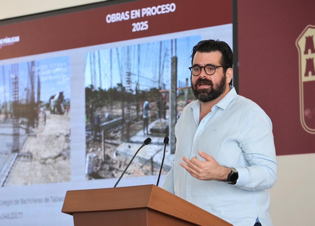 obras públicas en el primer semestre de 2025 en Tabasco