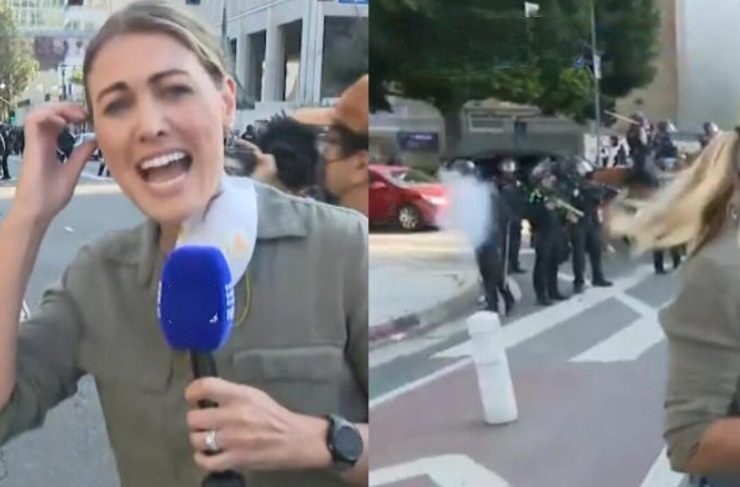 Lesionan a reportera en Los Ángeles en plena cobertura de las protestas