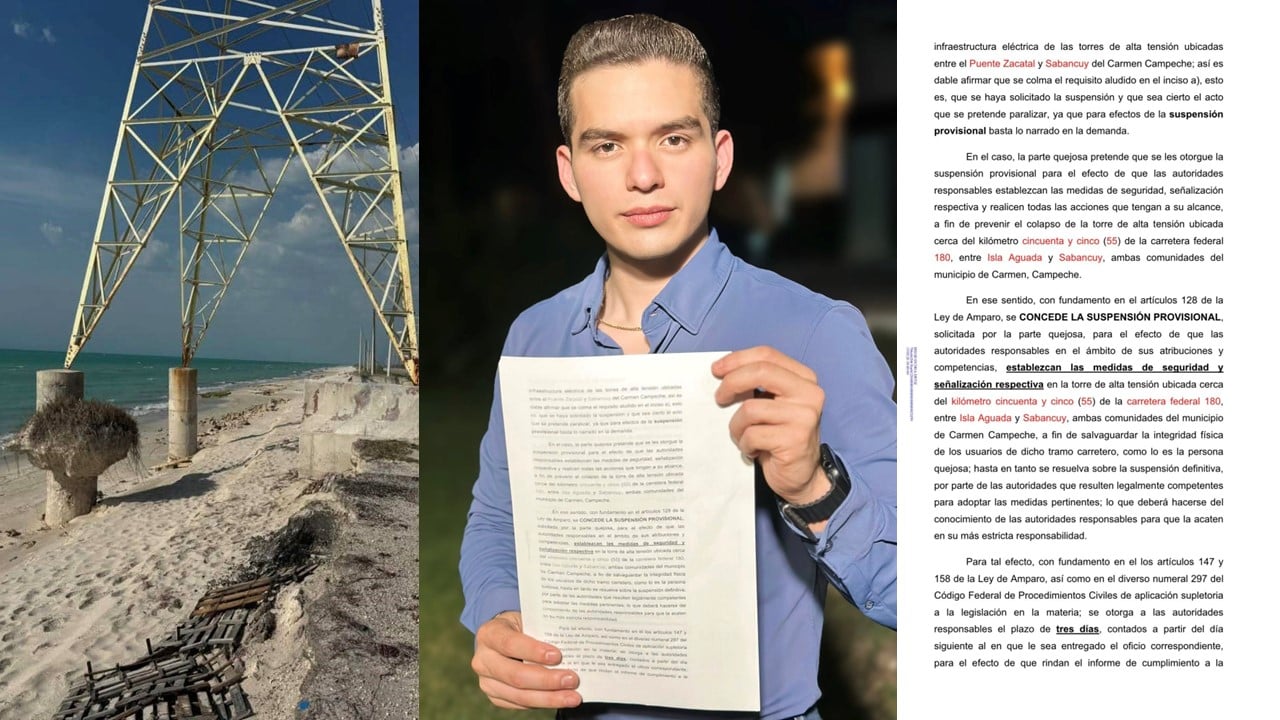 Juez ordena a la CFE tome medidas para evitar que las torres en mal estado colapsen