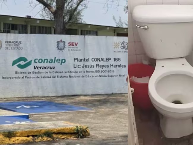 ¡Impacto total! Un feto de 9 semanas en el baño del Conalep Veracruz