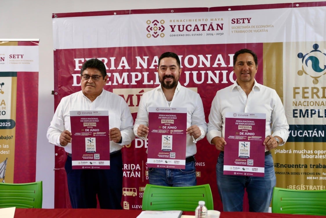 Feria Nacional de Empleo Mérida 2025: Más de 400 vacantes este 20 de junio
