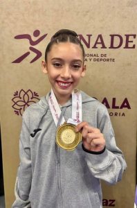 Linda Briceño Climaco brilló en gimnasia rítmica y aportó una de las preseas con las que Yucatán llegó a 51 medallas de oro en la Olimpiada Nacional CONADE 2025.