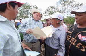 Gobernador Joaquín Díaz Mena supervisó el inicio de los trabajos de mecanización en la unidad productiva de San Diego Buenavista