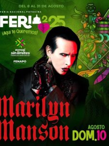 El oscuro ‘reverendo Manson’ sí se presentará en la FENAPO 2025