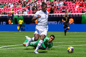 Embolo marcando el primer gol de Suiza, en el amistoso del sábado ante la Selección Mexicana. 