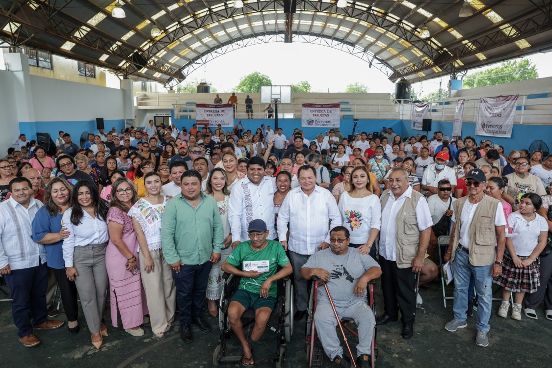 Más de 31 mil personas con discapacidad en Yucatán recibirán un apoyo bimestral