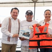 Más seguridad en altamar para pescadores histórico apoyo en Telchac
