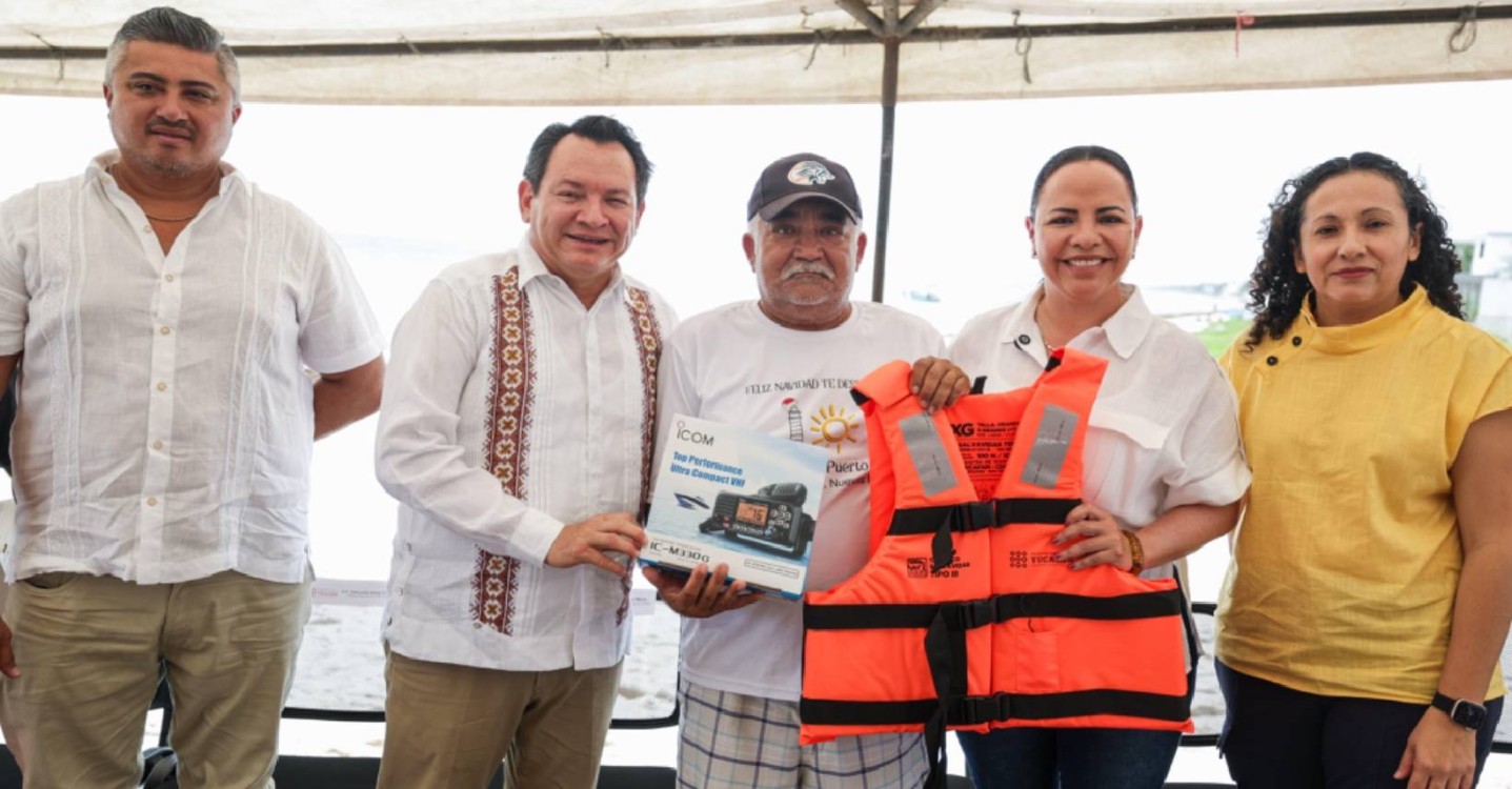 Más seguridad en altamar para pescadores histórico apoyo en Telchac
