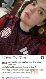 Esta fue la publicación que hizo la hija de Miguel Herrera en su Instagram, la cual generó polémica, y molestia de los aficionados mexicanos.