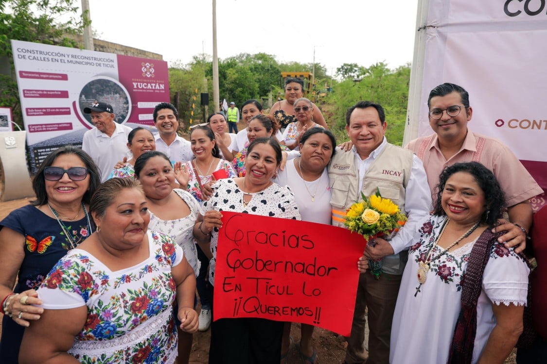 Renace Ticul: Construcción de calles transforma el municipio