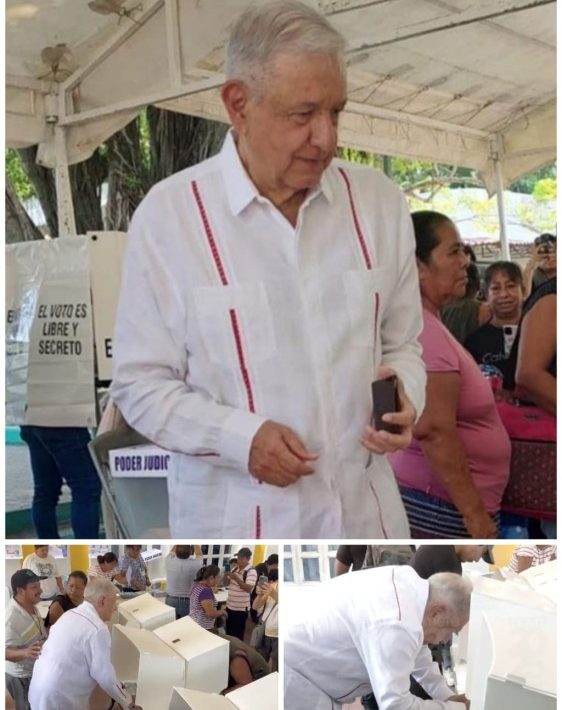 López Obrador reaparece para participar en histórica elección judicial: “Es un acto de justicia democrática”