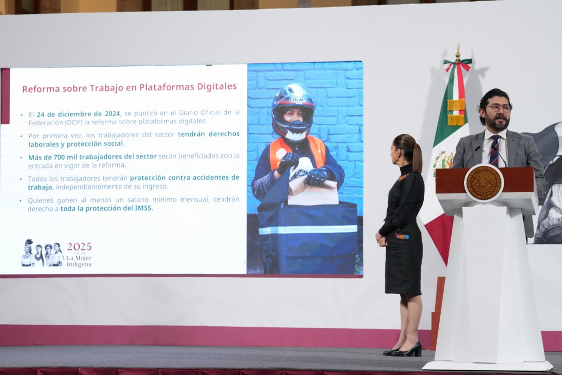 Reforma laboral para plataformas digitales marca un hito en derechos del siglo XXI