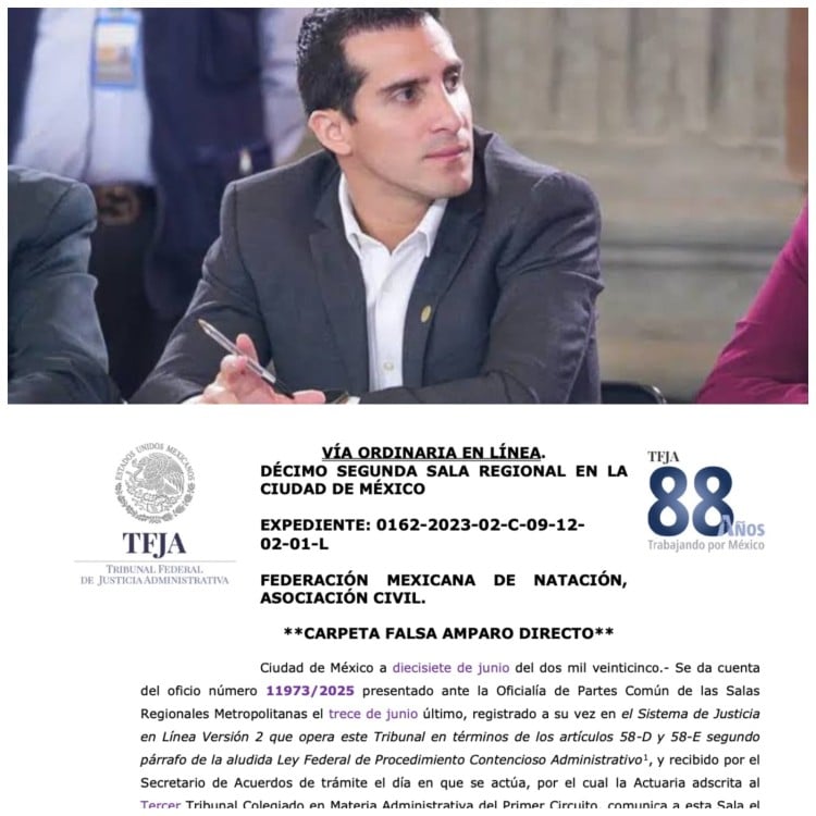 Revés judicial para la CONADE: se ratifica ilegalidad en retiro del RUD a Federación de Natación