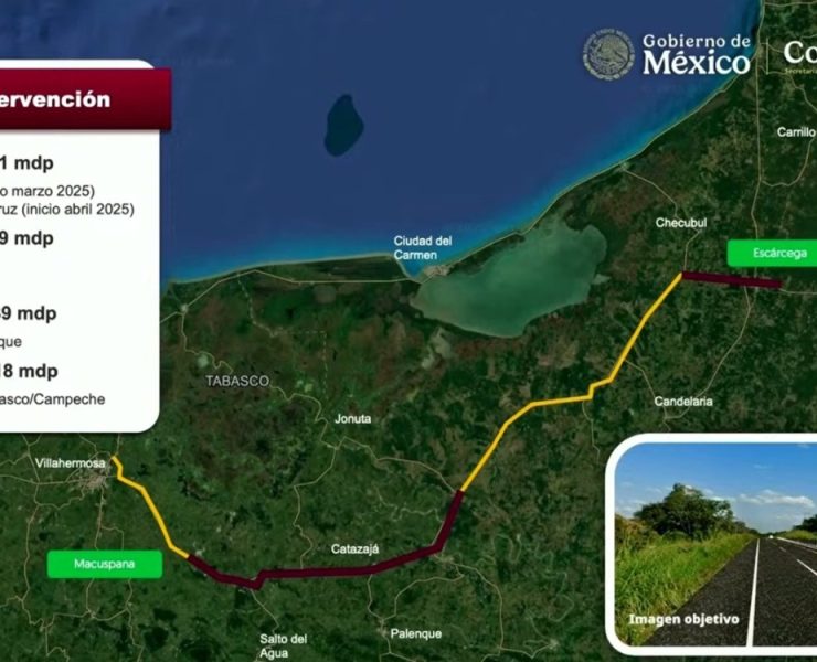 Se lleva COCONAL obra en carretera Macuspana- Escárcega por $274 MDP