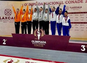El conjunto yucateco categoría 13-15 años consiguió tres oros en gimnasia rítmica, sumando al histórico resultado donde Yucatán llegó a 51 medallas de oro.