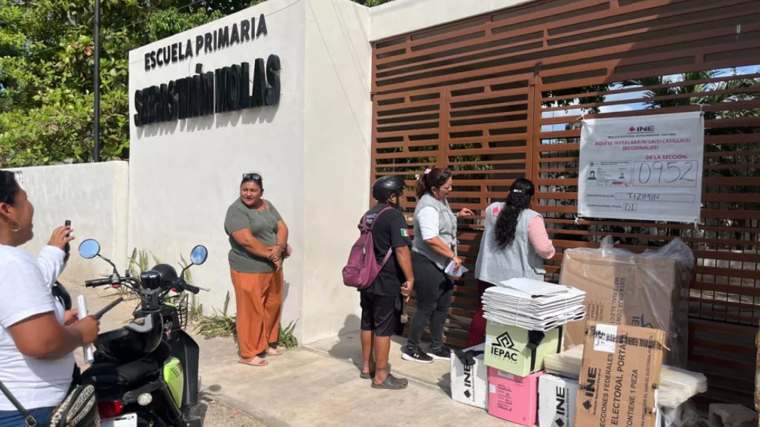 Casillas electorales abren tarde en Yucatán