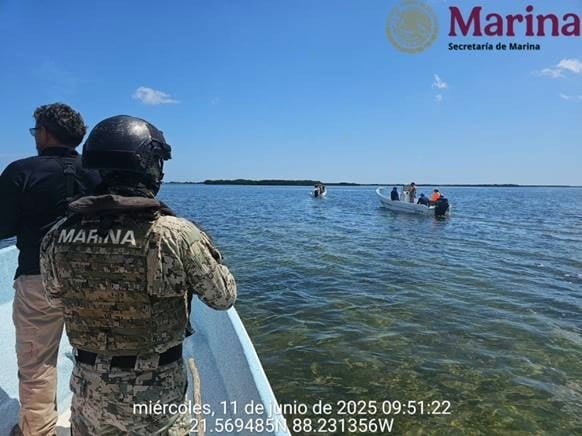 Retención de embarcación por pesca ilegal en Yucatán
