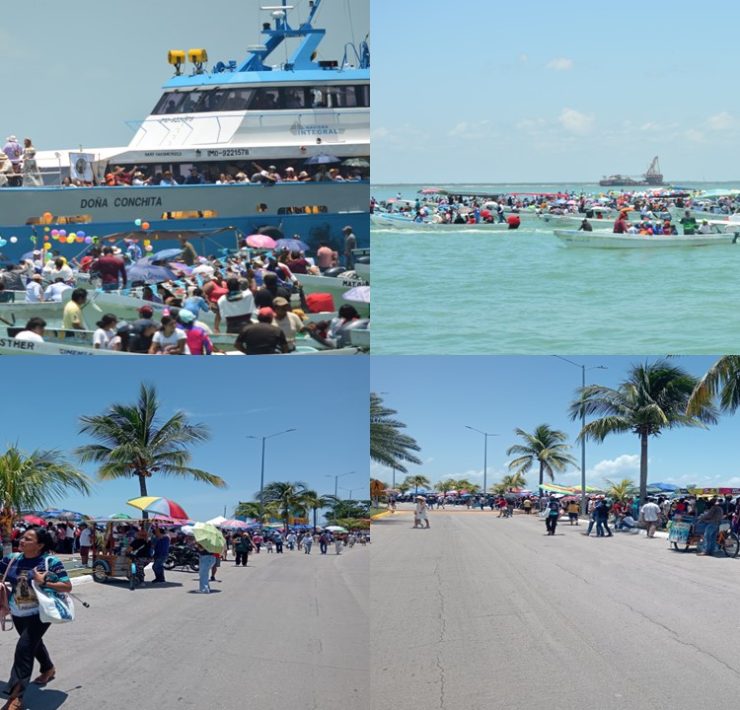 Pasean a la Virgen del Carmen por mar