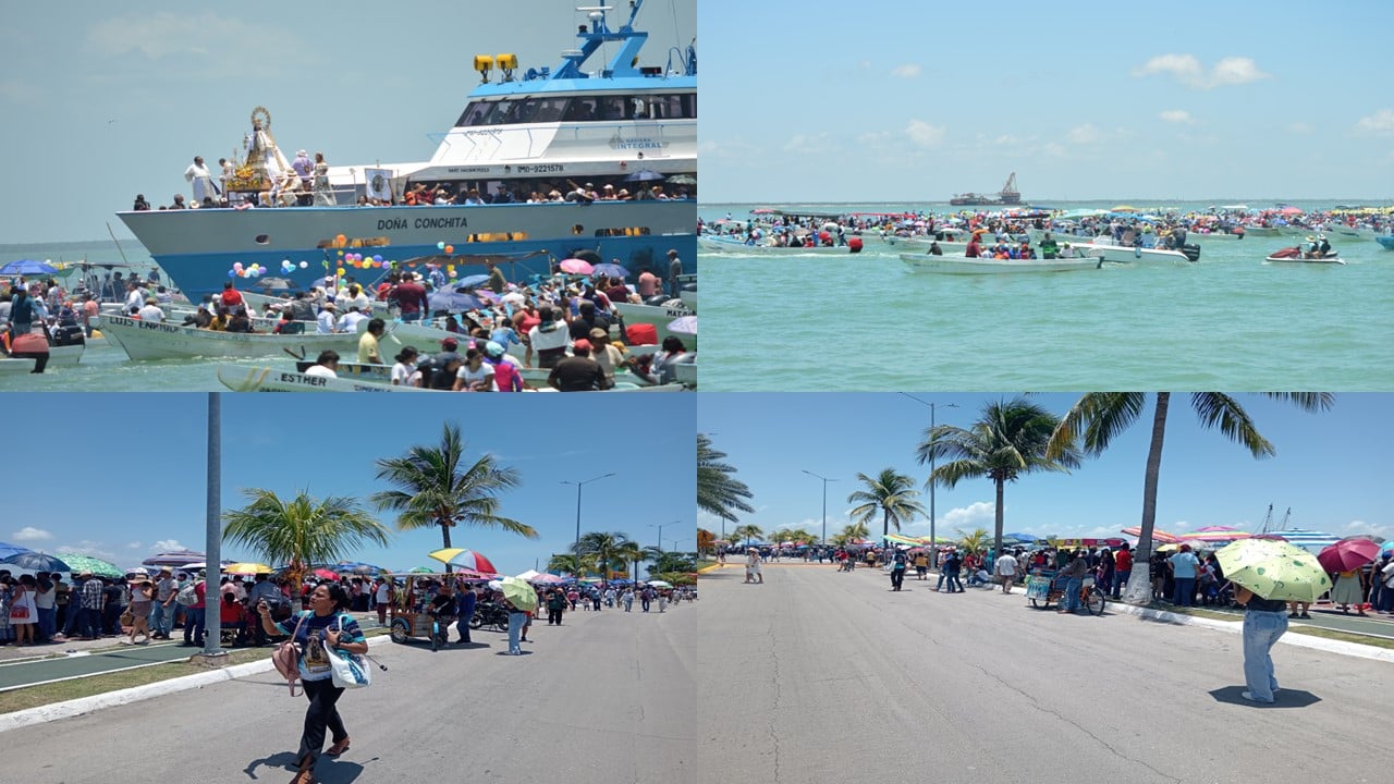 Pasean a la Virgen del Carmen por mar