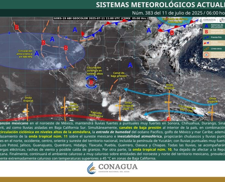El SMN prevé lluvias intensas y calor extremo que desafían a comunidades y autoridades