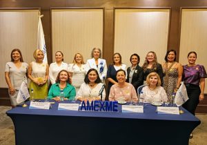 Diana Castañeda, próxima presidenta de AMEXME Yucatán, presenta su plan estratégico para empoderar a mujeres empresarias en la región.