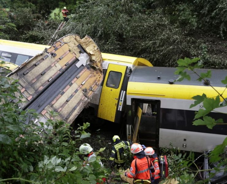 Accidente ferroviario en Alemania