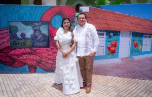Gobernador Joaquín Díaz Mena encabezó la presentación del proyecto “Bitácora de Colores: Memoria de San Felipe”, 16 murales realizados por artistas y habitantes locales