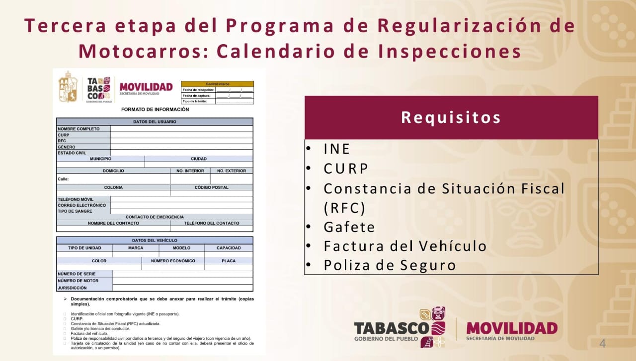 Calendario de inspecciones