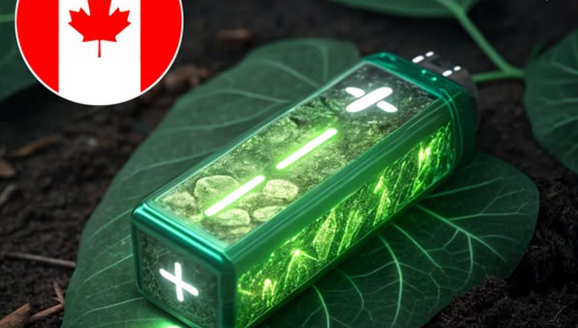 Canadá creó una batería de pulpa vegetal que no lleva metales pesados