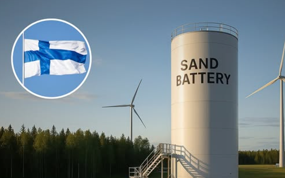 Finlandia crea una batería de arena que funciona con calor almacenado