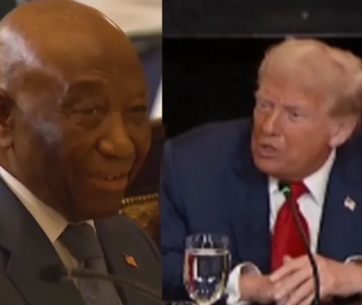 Trump elogia al presidente de Liberia por su perfecto inglés