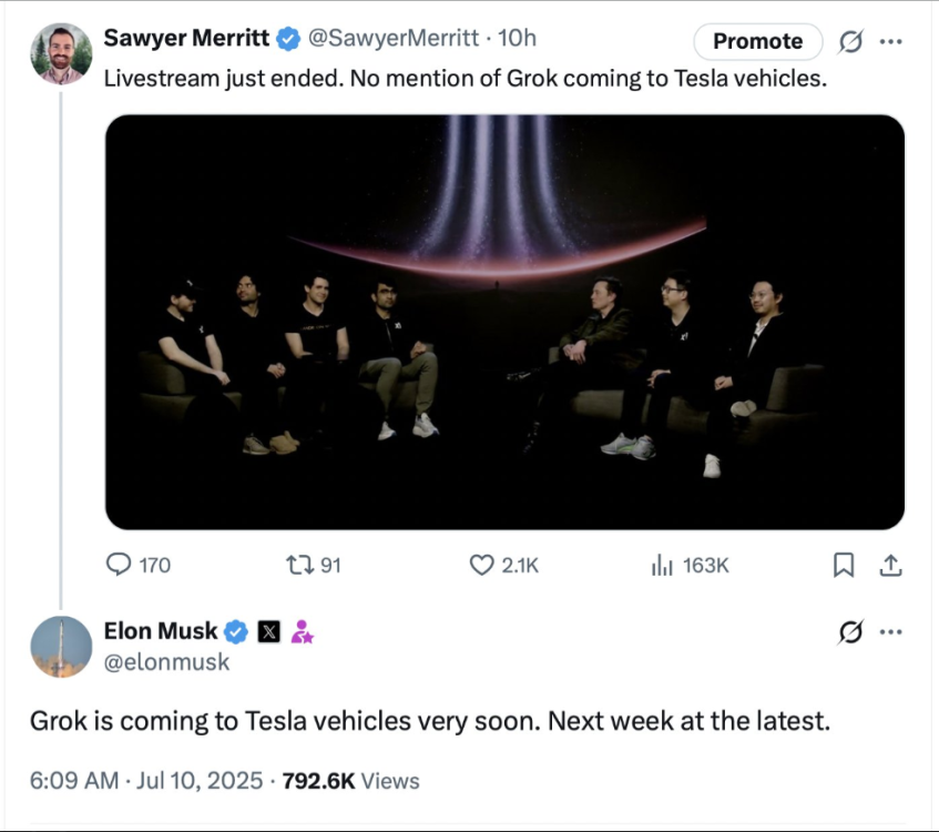 Grok llegará a los autos Tesla: lo que sabemos hasta ahora