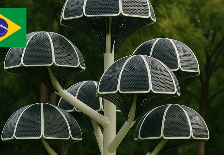 Brasil cultiva árboles artificiales que absorben 200 veces más CO₂