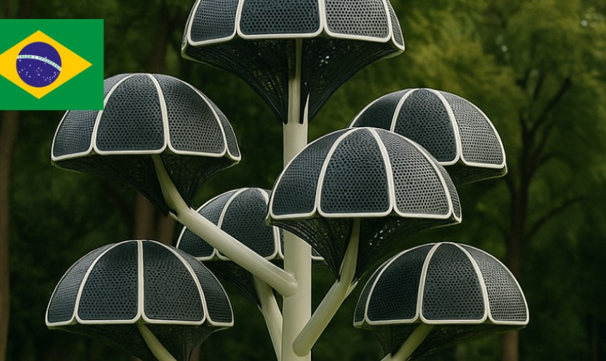 Brasil cultiva árboles artificiales que absorben 200 veces más CO₂