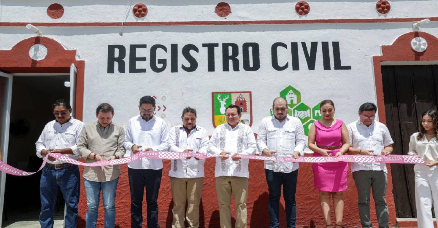 Compromiso cumplido en Yucatán Reabrió el registro civil en Tahmek