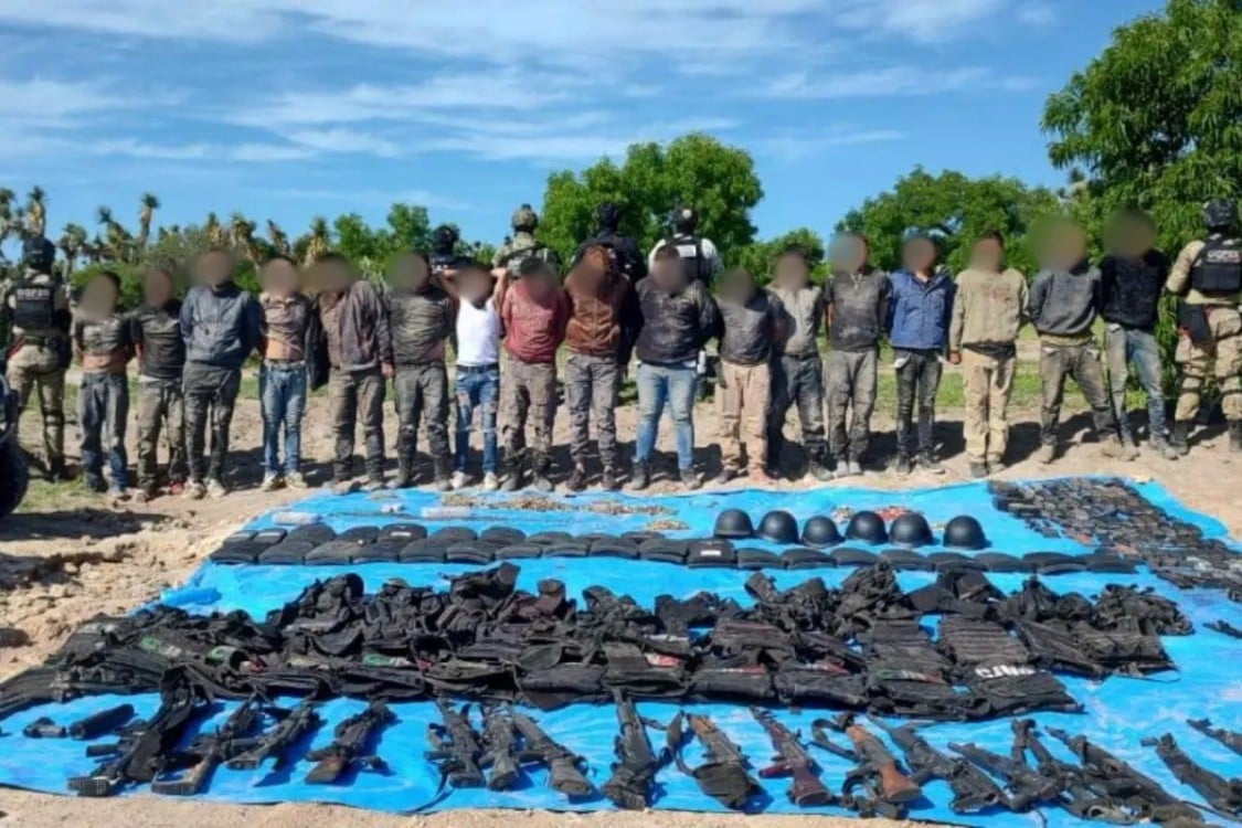 ¡Golpe al crimen! Desmantelan narcocampamento y capturan a 18 en Aguascalientes