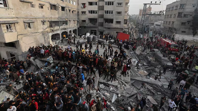 Destrucción total y crisis humanitaria