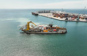 Con la llegada de la draga “Fernando de Magallanes”, una de las más avanzadas del mundo, inicia el histórico dragado de los principales puertos de Yucatán.