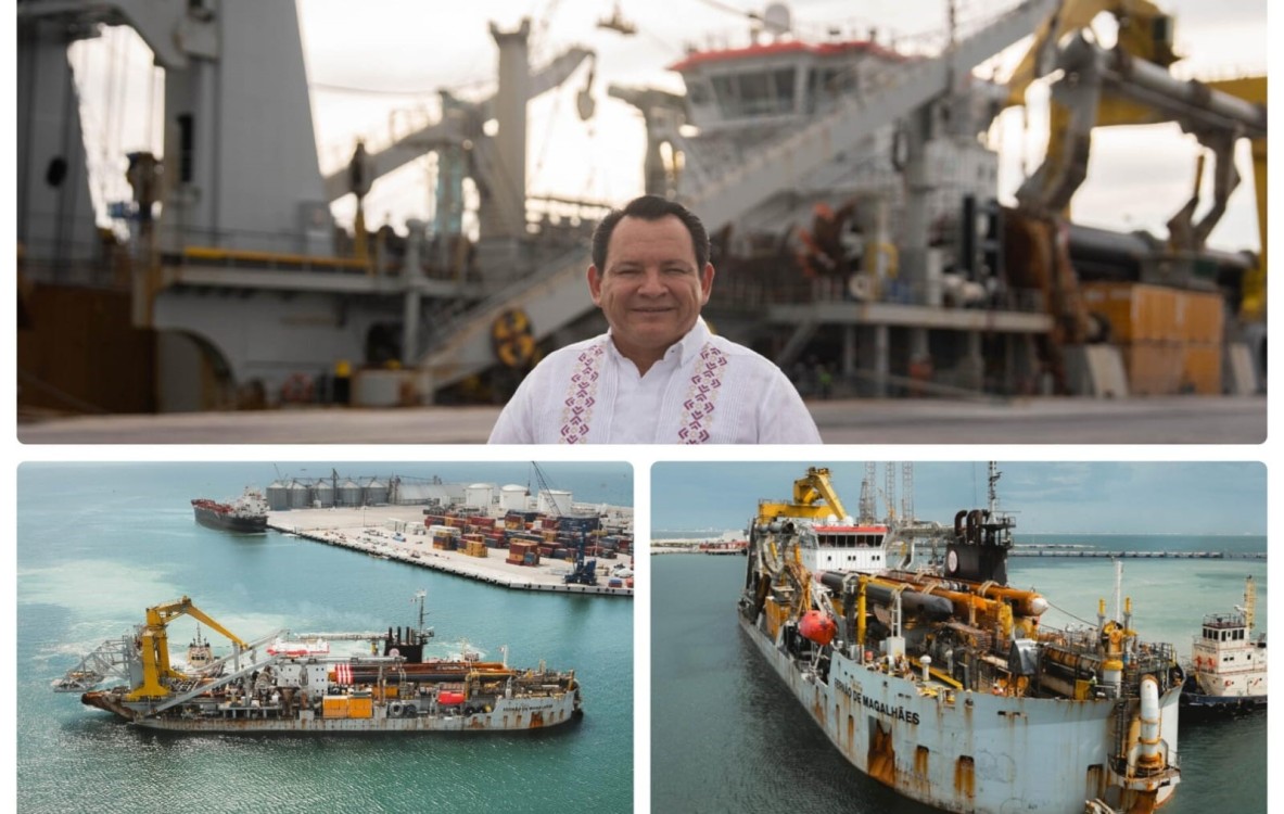 ¡Puertos Renacen! Draga de clase mundial ancla en Progreso para transformar puertos yucatecos