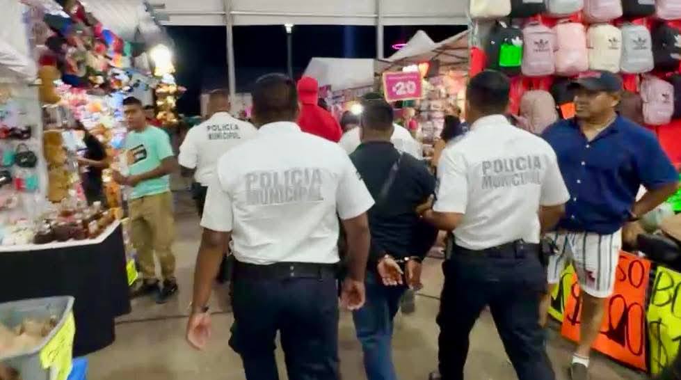 Detienen a presunta banda de estafadores en la Feria de Ciudad del Carmen