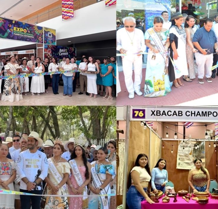 Inauguración de la Expo Turística Artesanal, Comercial y Ganadera, en la Feria del Carmen 2025