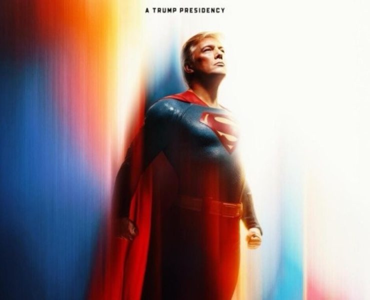 Imagen de Trump como Superman